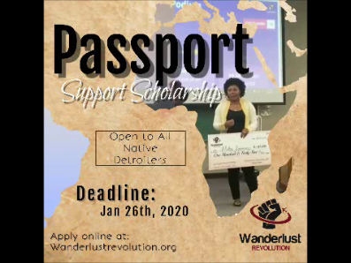 Spring 2020 Passport Support Scholarship